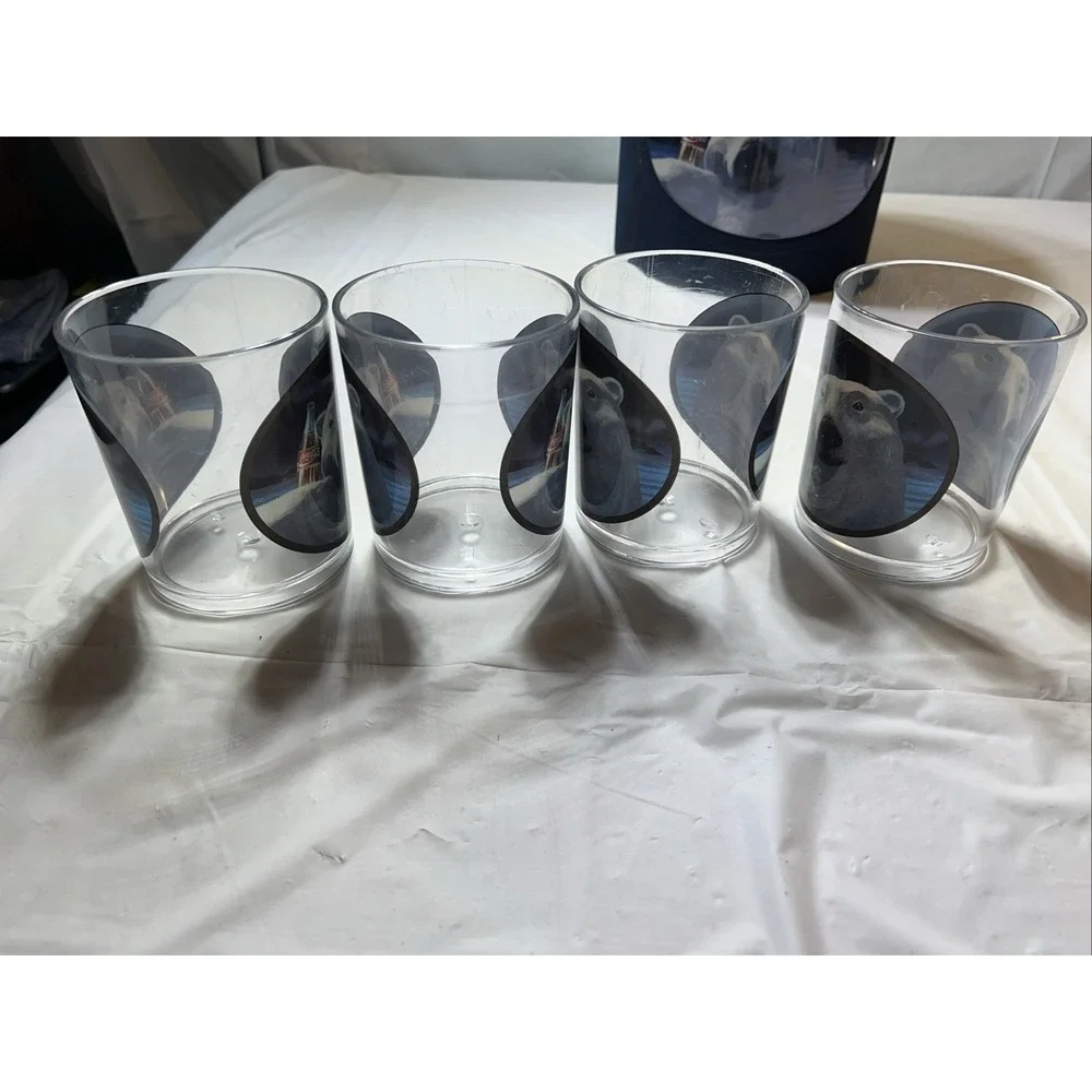 Coca Cola Drink Set 4 Cups And Ice Bucket